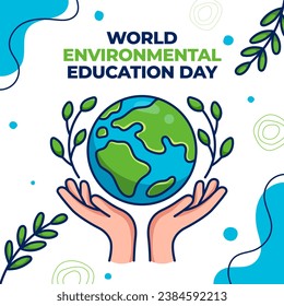 World Environmental Education Day - January 26. can use for poster, banner illustration template vector