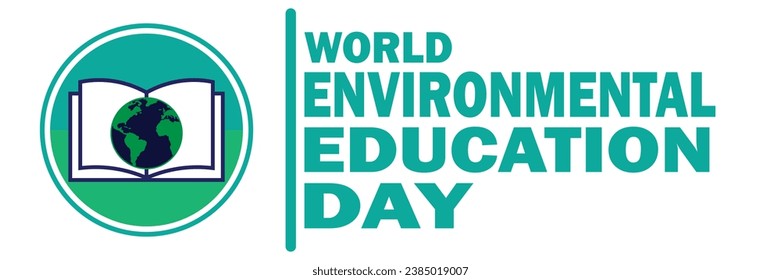 World Environmental Education Day Vector illustration. Learning concept. Template for background, banner, card, poster with text inscription.