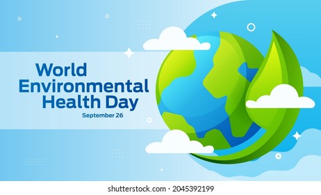 world environmental health day on September 26 business brochure flyer banner design horizontal template vector, cover presentation abstract, modern publication poster and flag-banner.
