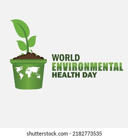 World Environmental Health Day Vector. green design concept. Simple and elegant design