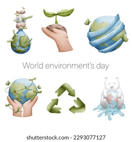 World environment's day concept. Vector illustration design.