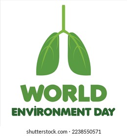World environmet day, flat style go green and save the world with cities, hands, and plants environmental campaign illustration for banner and social media post