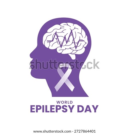 World epilepsy day. Epilepsy awareness background. Vector Illustration