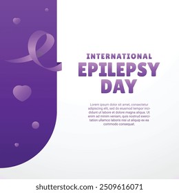 Fundo de design do Dia Mundial da Epilepsia