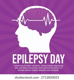 Welt Epilepsie Tag Post Design Social Media
