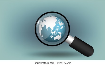 world explore Vector illustration ecology World map