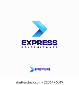 World Express delivery logo, Logistic company vector logo template