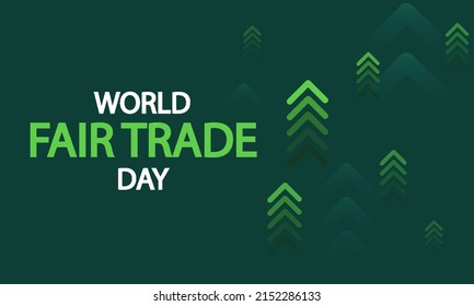 World Fair Trade Day Banner, Vector Art Illustration.