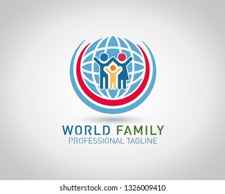 World Family Vector Logo