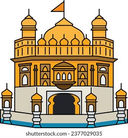 Weltberühmtes Gebäude für Sikh Gurdwara Golder Tempel Amritsar Indien.