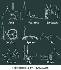 World Famous Cities Landmarks