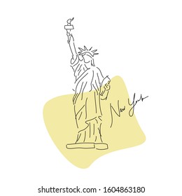 World famous landmark series: Liberty, New York, United States