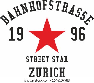 world famous streets graphic design vector art