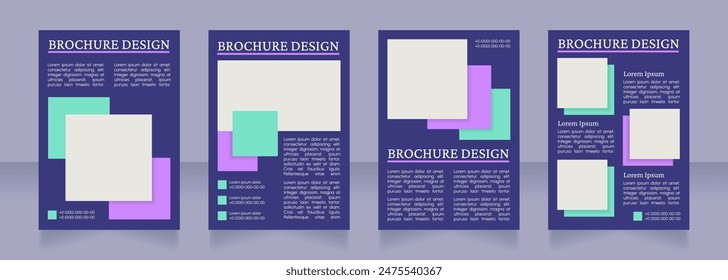 Atracciones turísticas famosas del mundo en blanco folleto diseño de diseño. Conjunto de Plantillas de póster de Vertical con espacio de copia vacío para texto. Colección de informes corporativos prefabricados. Páginas de papel de folleto editables