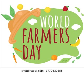 world farmers day vector illustration