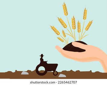 world farmers day vector illustration