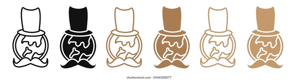 World Fathers Day Icon with Child and Father Handholding Showing Family Love