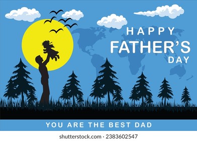 World Father's Day Vector: Celebrating Fatherhood Worldwide