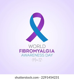 World Fibromyalgia Awareness Day. May 12. Vector illustration on the theme of world fibromyalgia and chronic fatigue syndrome awareness day banner design.