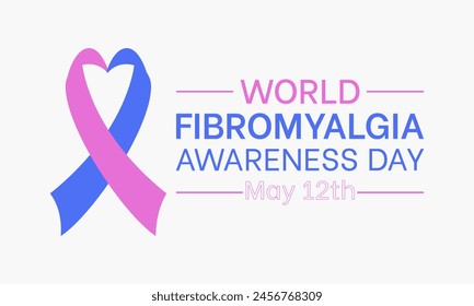 World Fibromyalgia health awareness vector illustration. Disease prevention vector template for banner, card, background.