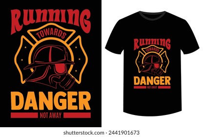 Diseño de camiseta de World Firefighter. Bomberos retirados. Diseño gráfico de camiseta. Ropa de bomberos. plantilla de impresión