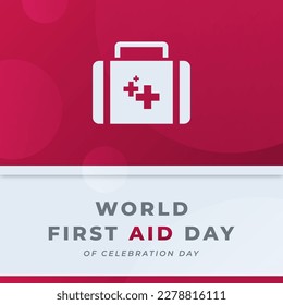 World First Aid Day Celebration Vector Design Illustration for Background, Poster, Banner, Advertising, Greeting Card