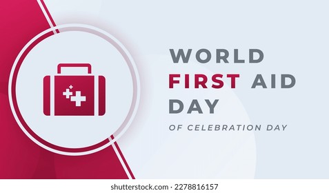 World First Aid Day Celebration Vector Design Illustration for Background, Poster, Banner, Advertising, Greeting Card