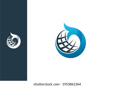 vector de diseño de logotipo de peces del mundo