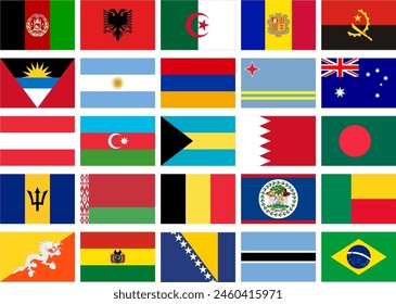 Ilustración visual del símbolo del pictograma del icono plano de la bandera mundial