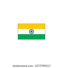 world flag India icon symbol sign vector