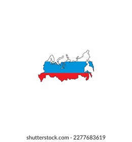 world flag map Russia icon symbol sign vector