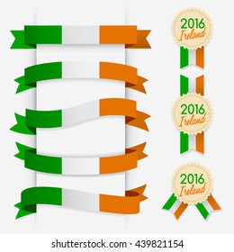 World Flag Ribbon : Vector Illustration