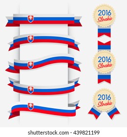 World Flag Ribbon : Vector Illustration