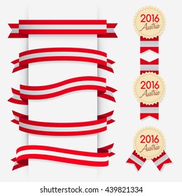 World Flag Ribbon : Vector Illustration