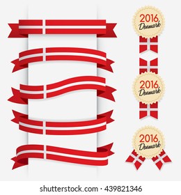 World Flag Ribbon : Vector Illustration