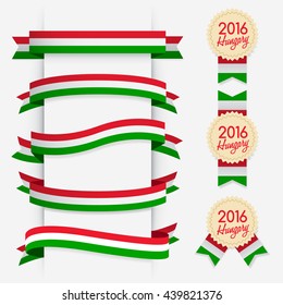 World Flag Ribbon : Vector Illustration
