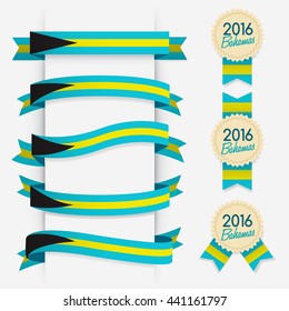 World Flag Ribbon : Vector Illustration