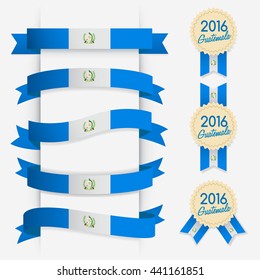 World Flag Ribbon : Vector Illustration