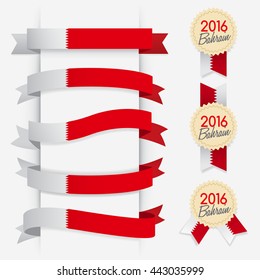 World Flag Ribbon : Vector Illustration
