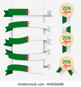 World Flag Ribbon : Vector Illustration