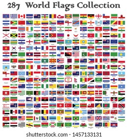 World Flags Collection,official Flags Collection,Vector illustration Design.