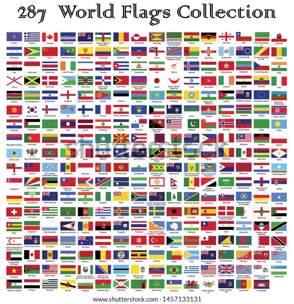 World Flags Collectionofficial Flags Collectionvector Illustration ...