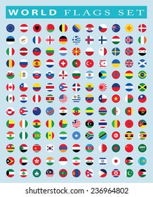  world Flags icon, vector illustration