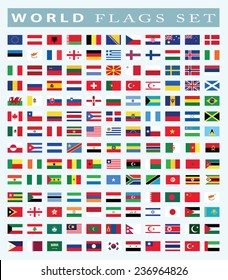  world Flags icon, vector illustration