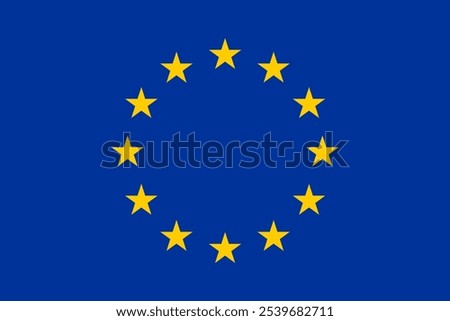 World Flags Icon Vector Illustration Giant Europe Flag on a transparent background