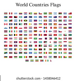 world flags illustrator vector file