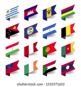 World Flags on a white background