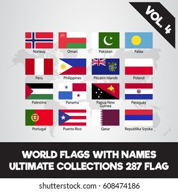 World Flags Ultimate Collection 287 Flag Stock Vector (Royalty Free ...