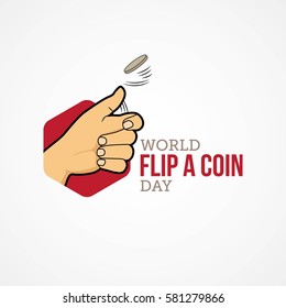 World Flip a Coin Vector Design. svg