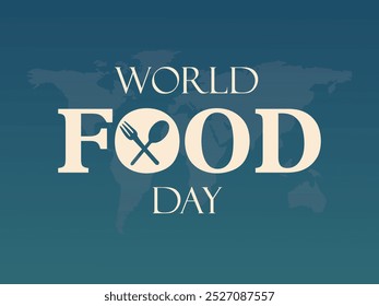 World Food Day. 16th October food day celebration banner, post of world food day text. The day promote global awareness, action for those who suffer from hunger.